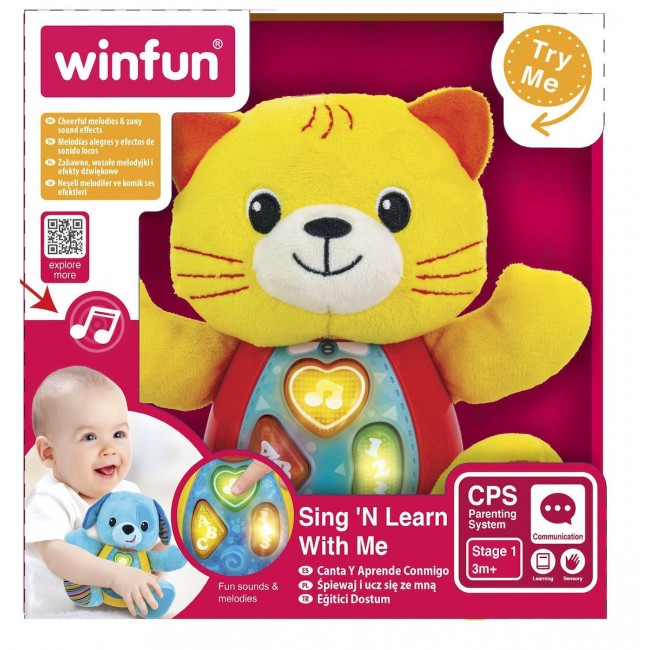 WINFUN ΜΕΛΩΔΙΚΟ ΓΑΤΑΚΙ KELSEY CAT SING & LEARN WITH ME ΜΙΛΑΕΙ ΕΛΛΗΝΙΚΑ WINFUN ΜΕΛΩΔΙΚΟ ΓΑΤΑΚΙ KELSEY CAT SING & LEARN WITH ME ΜΙΛΑΕΙ ΕΛΛΗΝΙΚΑ