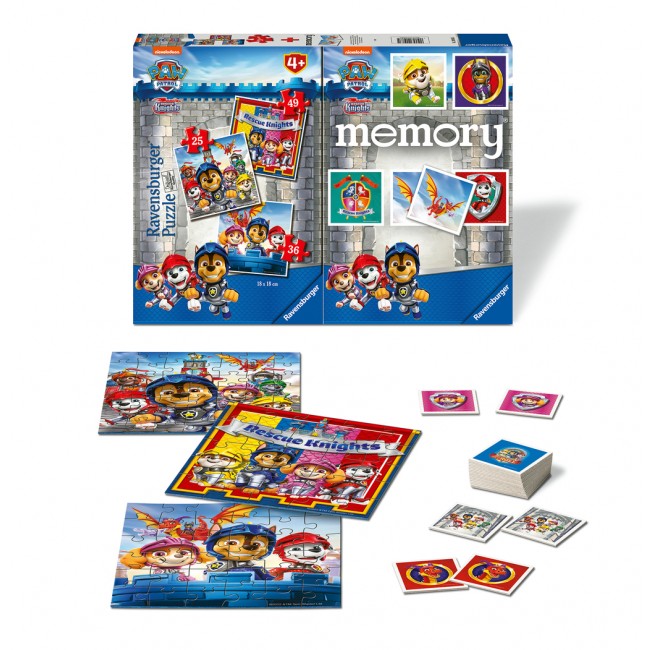 RAVENSBURGER ΕΠΙΤΡΑΠΕΖΙΟ ΜΝΗΜΗΣ & ΠΑΖΛ 25/36/49 ΤΕΜ. PAW PATROL