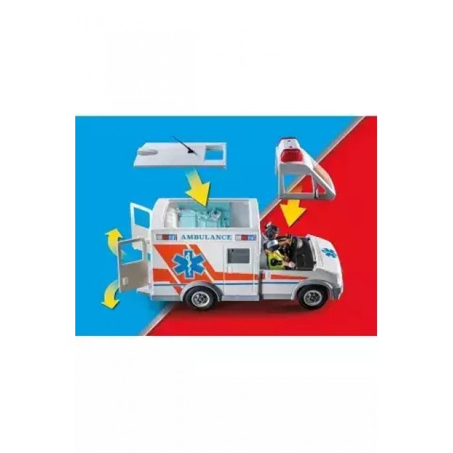 PLAYMOBIL CITY ACTION ΑΣΘΕΝΟΦΟΡΟ ΜΕ ΔΙΑΣΩΣΤΕΣ PLAYMOBIL CITY ACTION ΑΣΘΕΝΟΦΟΡΟ ΜΕ ΔΙΑΣΩΣΤΕΣ