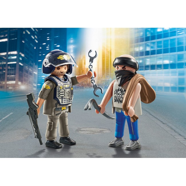 PLAYMOBIL DUOPACK ΚΛΕΦΤΗΣ ΚΑΙ ΑΣΤΥΝΟΜΟΣ