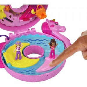 MATTEL POLLY POCKET SPARKLE COVE ADVENTURE UNICORN FLOATIE COMPACT