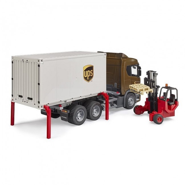 BRUDER ΦΟΡΤΗΓΟ SCANIA SUPER 560R UPS ΜΕ ΚΛΑΡΚ BRUDER ΦΟΡΤΗΓΟ SCANIA SUPER 560R UPS ΜΕ ΚΛΑΡΚ
