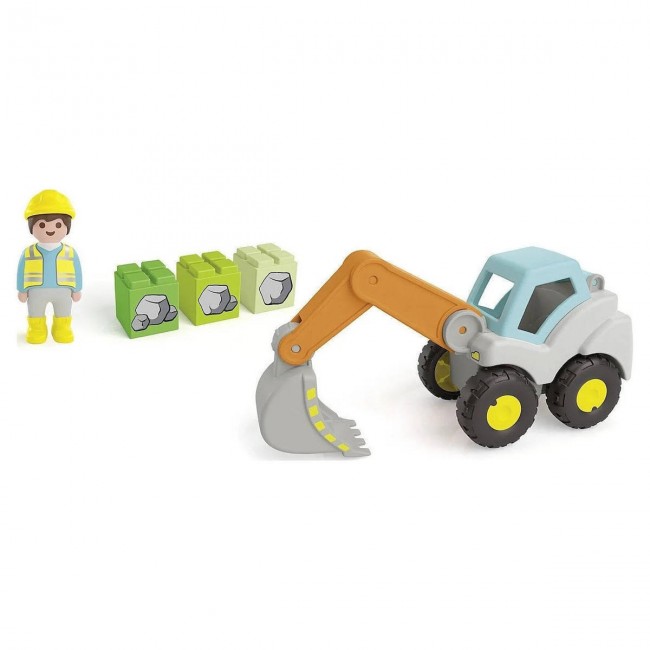 PLAYMOBIL JUNIOR ΑΝΑΤΡΕΠΟΜΕΝΟ ΦΟΡΤΗΓΟ ΜΕ ΕΡΓΑΤΗ