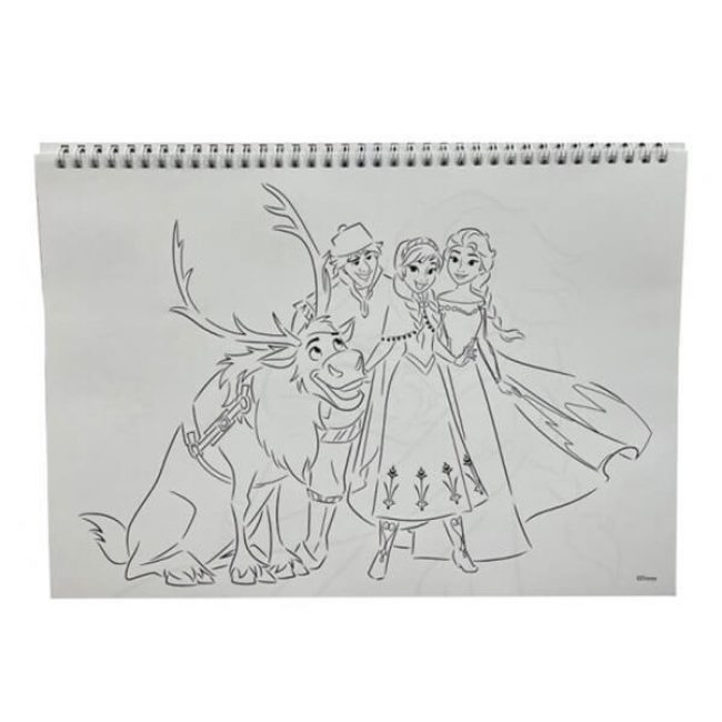 GIM ΜΠΛΟΚ ΖΩΓΡΑΦΙΚΗΣ 23X33 40Φ+STICKERS FROZEN GIM ΜΠΛΟΚ ΖΩΓΡΑΦΙΚΗΣ 23X33 40Φ+STICKERS FROZEN