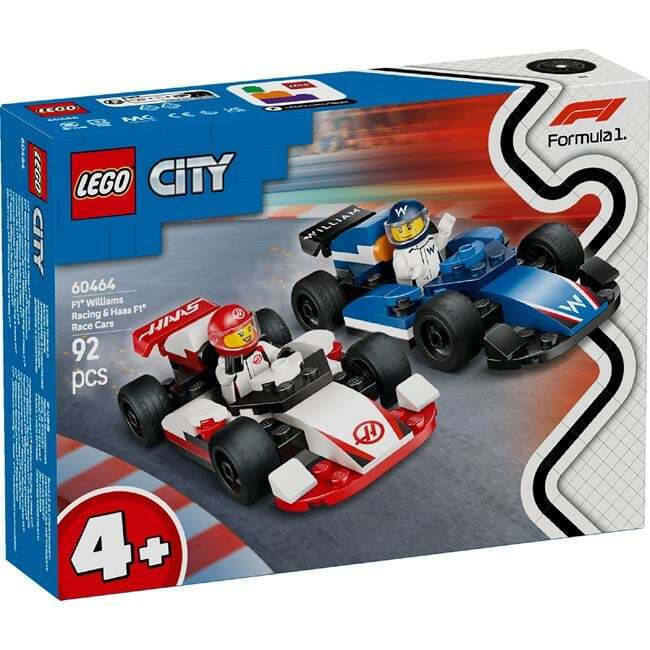 LEGO CITY FORMULA 1 WILLIAMS RACING AND HAASS RACE CARS