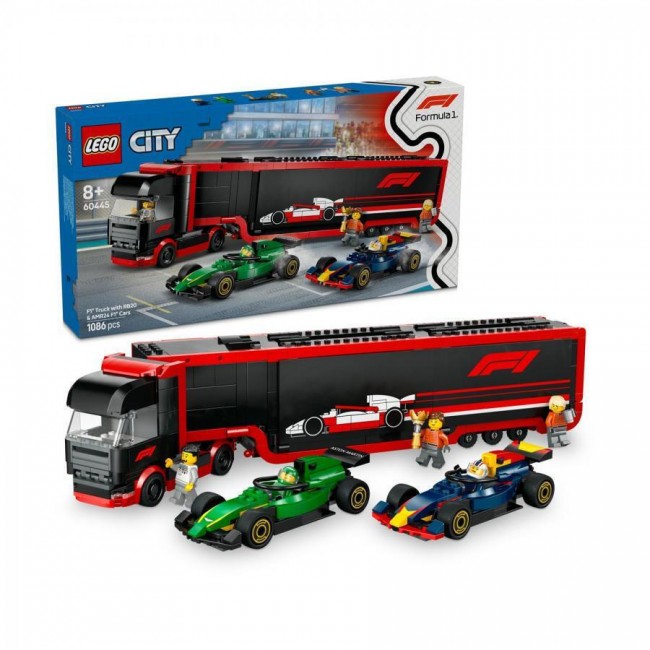 LEGO CITY ΦΟΡΤΗΓΟ F1 ΜΕ ΑΥΤΟΚΙΝΗΤΑ RB20 & AMR24 F1 LEGO CITY ΦΟΡΤΗΓΟ F1 ΜΕ ΑΥΤΟΚΙΝΗΤΑ RB20 & AMR24 F1