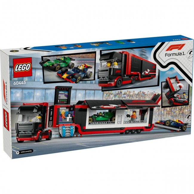 LEGO CITY ΦΟΡΤΗΓΟ F1 ΜΕ ΑΥΤΟΚΙΝΗΤΑ RB20 & AMR24 F1 LEGO CITY ΦΟΡΤΗΓΟ F1 ΜΕ ΑΥΤΟΚΙΝΗΤΑ RB20 & AMR24 F1