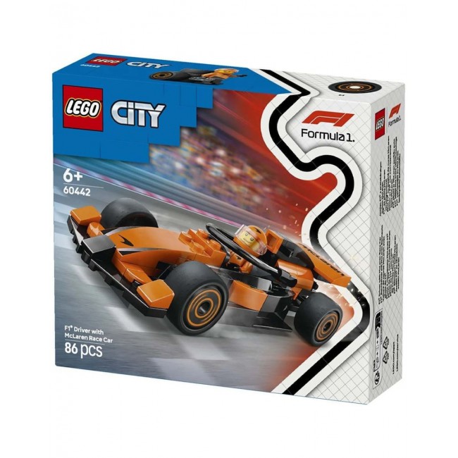 LEGO CITY ΟΔΗΓΟΣ F1 ΜΕ ΑΓΩΝΙΣΤΙΚΟ ΑΥΤΟΚΙΝΗΤΟ MCLAREN LEGO CITY ΟΔΗΓΟΣ F1 ΜΕ ΑΓΩΝΙΣΤΙΚΟ ΑΥΤΟΚΙΝΗΤΟ MCLAREN