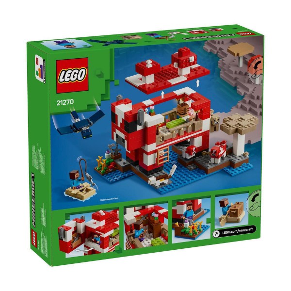 LEGO MINECRAFT THE MOOSHROOM HOUSE 21270