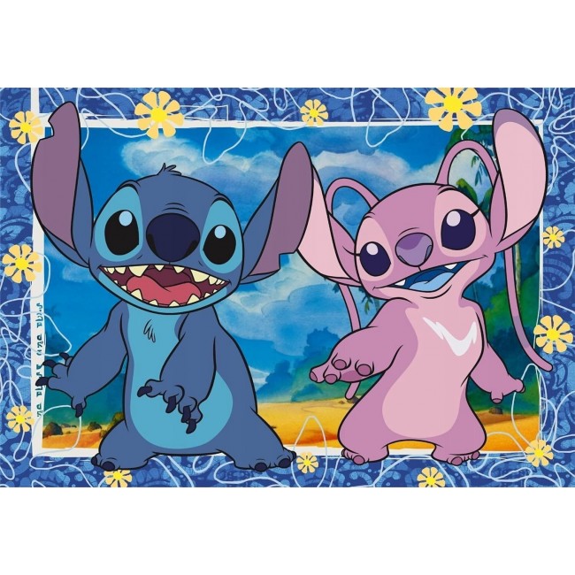 CLEMENTONI ΠΑΙΔΙΚΟ ΠΑΖΛ SUPER COLOR 104 ΤΕΜ STITCH CLEMENTONI ΠΑΙΔΙΚΟ ΠΑΖΛ SUPER COLOR 104 ΤΕΜ STITCH