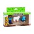 MINECRAFT 3 ΦΙΓΟΥΡΕΣ 3D TOPPEEZ 6 ΕΚ. ΣΕΤ ΜΕ ΤΟΝ STEVE (MNC10000)