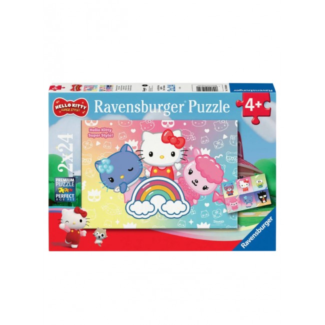 RAVENSBURGER PUZZLE 2X24 TEM.HELLO KITTY