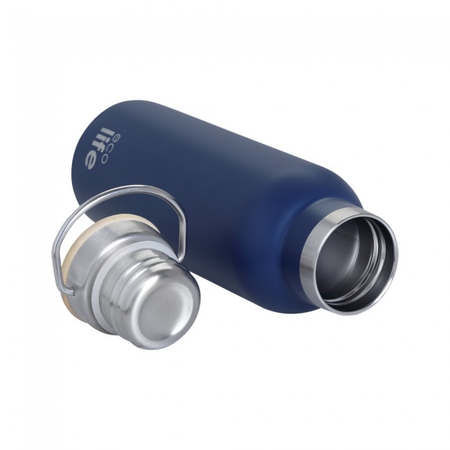 ECO LIFE INDIGO BLUE ΜΕΤΑΛΛΙΚΟ ΘΕΡΜΟΣ 500ML BOMBOO LID ECO LIFE INDIGO BLUE ΜΕΤΑΛΛΙΚΟ ΘΕΡΜΟΣ 500ML BOMBOO LID