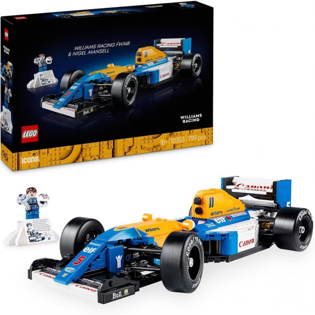 LEGO ICONS WILLIAMS RACING FW14B & NIGEL MANSELL (10353) LEGO ICONS WILLIAMS RACING FW14B & NIGEL MANSELL (10353)