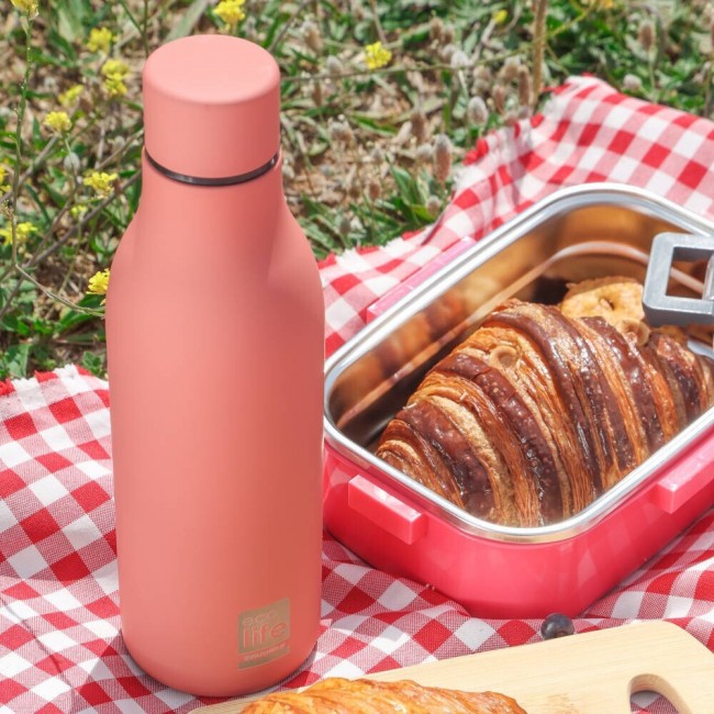 ECOLIFE ΦΑΓΗΤΟΔΟΧΕΙΟ ΟΡΘΟΓΩΝΙΟ DOUBLE WALL 850ML PINK ECOLIFE ΦΑΓΗΤΟΔΟΧΕΙΟ ΟΡΘΟΓΩΝΙΟ DOUBLE WALL 850ML PINK