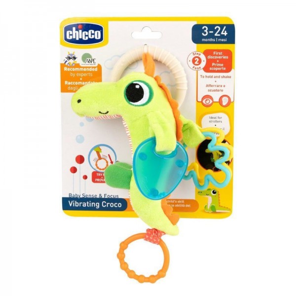 CHICCO ΚΡΟΚΟΔΕΙΛΑΚΙ ΒΡΕΦΙΚΟ ΠΑΙΧΝΙΔΙ ΚΑΡΟΤΣΙΟΥ 