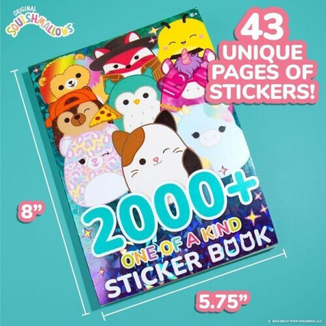 SQUISHMALLOWS STICKER BOOK 2000+ ΑΥΤΟΚΟΛΛΗΤΑ HG224701