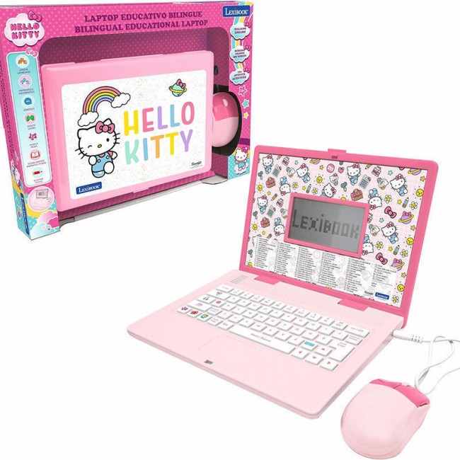 LEXIBOOK ΠΑΙΔΙΚΟ ΔΙΓΛΩΣΣΟ LAPTOP HELLO KITTY 820-18505 LEXIBOOK ΠΑΙΔΙΚΟ ΔΙΓΛΩΣΣΟ LAPTOP HELLO KITTY 820-18505