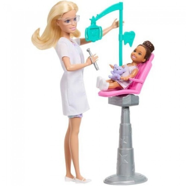 BARBIE ΕΠΑΓΓΕΛΜΑΤΑ ΚΟΥΚΛΑ ΞΑΝΘΙΑ ΜΕ ΕΝΑ ΜΩΡΟ ΟΔΟΝΤΙΑΤΡΟΣ BARBIE ΕΠΑΓΓΕΛΜΑΤΑ ΚΟΥΚΛΑ ΞΑΝΘΙΑ ΜΕ ΕΝΑ ΜΩΡΟ ΟΔΟΝΤΙΑΤΡΟΣ