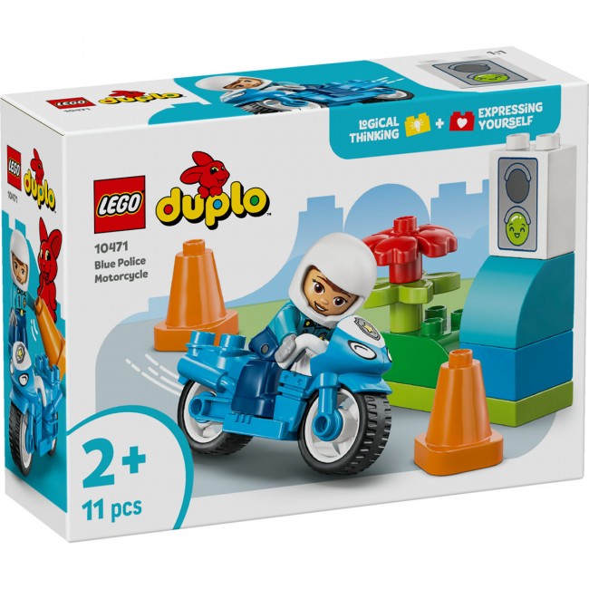 LEGO DUPLO ΜΠΛΕ ΑΣΤΥΝΟΜΙΚΗ ΜΟΤΟΣΥΚΛΕΤΑ LEGO DUPLO ΜΠΛΕ ΑΣΤΥΝΟΜΙΚΗ ΜΟΤΟΣΥΚΛΕΤΑ
