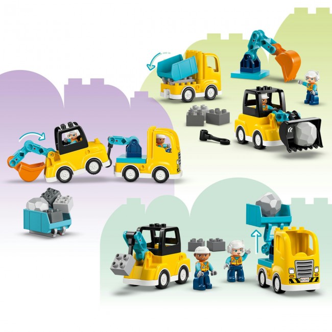 LEGO DUPLO TOWN 3 ΣΕ 1 ΟΧΗΜΑΤΑ ΚΑΤΑΣΚΕΥΩΝ (10475) LEGO DUPLO TOWN 3 ΣΕ 1 ΟΧΗΜΑΤΑ ΚΑΤΑΣΚΕΥΩΝ (10475)