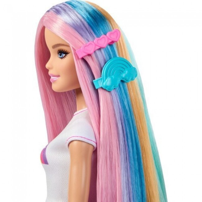 BARBIE KOYΚΛΑ ΠΟΛΥΧΡΩΜΑ ΜΑΛΛΙΑ ΜΕ ΓΚΛΙΤΕΡ - JJP07 BARBIE KOYΚΛΑ ΠΟΛΥΧΡΩΜΑ ΜΑΛΛΙΑ ΜΕ ΓΚΛΙΤΕΡ - JJP07