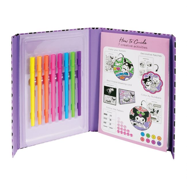 HAPPIHOBBI ART JOURNAL NEON ΜΑΡΚΑΔΟΡΟΙ KUROMI ΓΙΑ 9+ ΕΤΩΝ HAPPIHOBBI ART JOURNAL NEON ΜΑΡΚΑΔΟΡΟΙ KUROMI ΓΙΑ 9+ ΕΤΩΝ