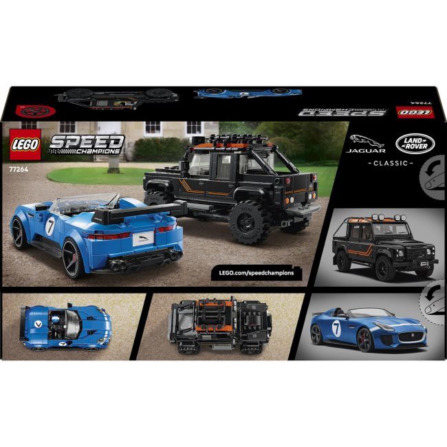 LEGO SPEED CHAMPIONS JAGUAR PROJECT 7 AND LAND ROVER DEFENDER 77264 LEGO SPEED CHAMPIONS JAGUAR PROJECT 7 AND LAND ROVER DEFENDER 77264