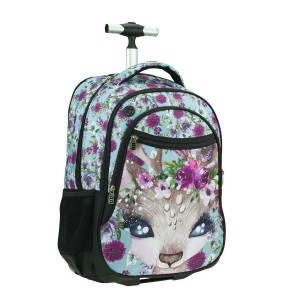 BACK ME UP ΣΧΟΛΙΚΗ ΤΣΑΝΤΑ TROLLEY BMU DEER 357-10074 BACK ME UP ΣΧΟΛΙΚΗ ΤΣΑΝΤΑ TROLLEY BMU DEER 357-10074