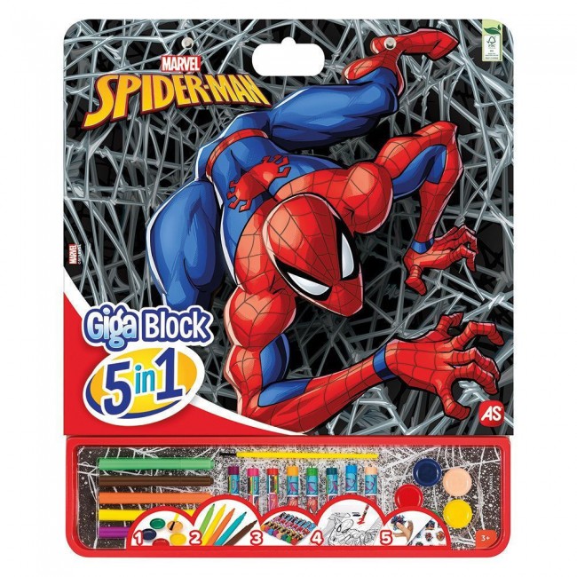 GIGA BLOCK ΣΕΤ ΖΩΓΡΑΦΙΚΗΣ 5 ΣΕ 1 SPIDER-MAN MARVEL GIGA BLOCK ΣΕΤ ΖΩΓΡΑΦΙΚΗΣ 5 ΣΕ 1 SPIDER-MAN MARVEL