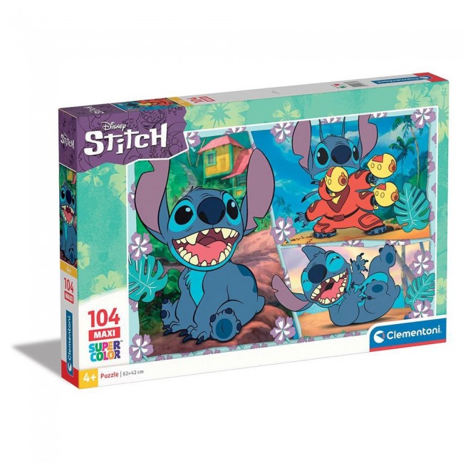 CLEMENTONI ΠΑΙΔΙΚΟ PUZZLE MAXI SUPER COLOR STITCH 104 TMX CLEMENTONI ΠΑΙΔΙΚΟ PUZZLE MAXI SUPER COLOR STITCH 104 TMX