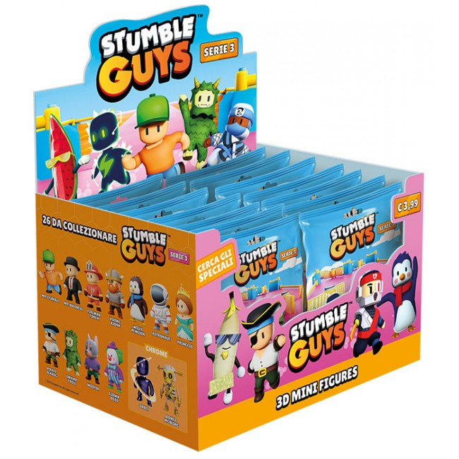 STUMBLE GUYS SERIES 3 3D MINI FIGURES FOIL BAG STUMBLE GUYS SERIES 3 3D MINI FIGURES FOIL BAG