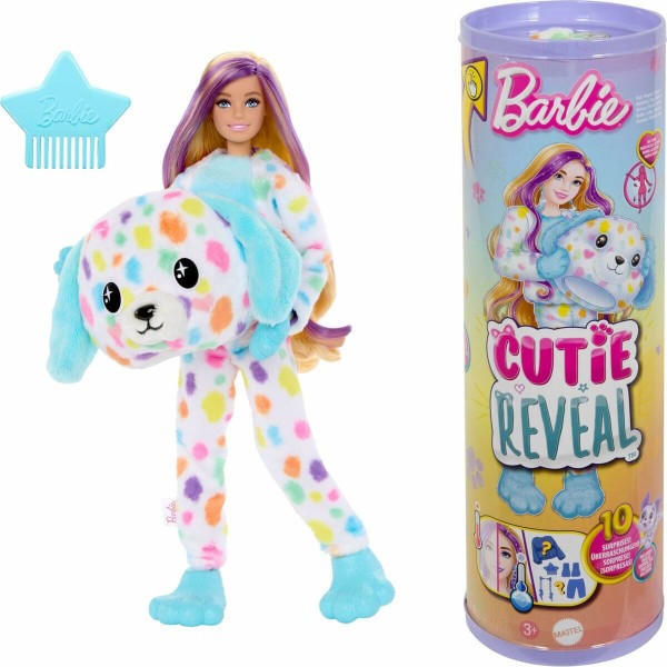 BARBIE CUTIE REVEAL ΣΚΥΛΑΚΙ DALMATIAN DREAMS OF COLOR ΜΕ 10 ΕΚΠΛΗΞΕΙΣ HRK41
