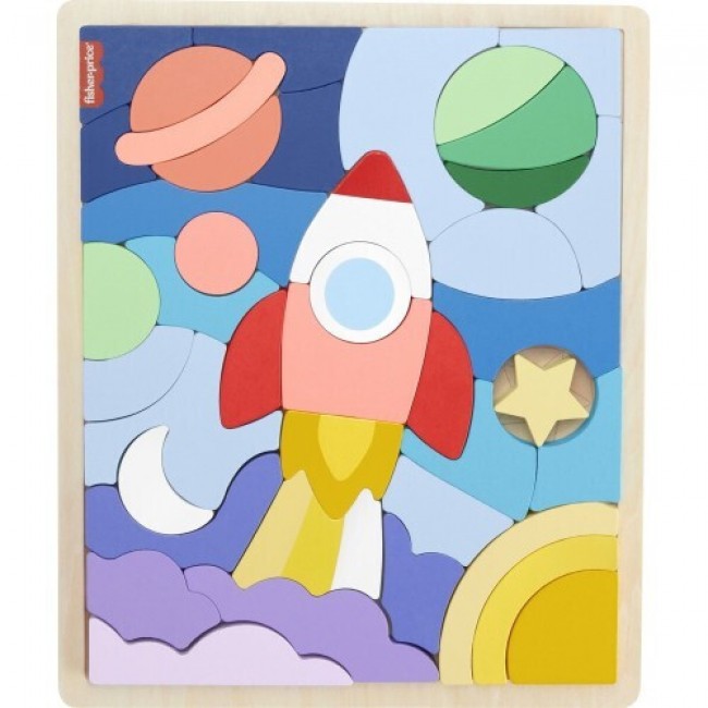 FISHER PRICE ΞΥΛΙΝΟ ΠΑΖΛ 42 τεμ. ΔΙΑΣΤΗΜΑ (HXY42) FISHER PRICE ΞΥΛΙΝΟ ΠΑΖΛ 42 τεμ. ΔΙΑΣΤΗΜΑ (HXY42)