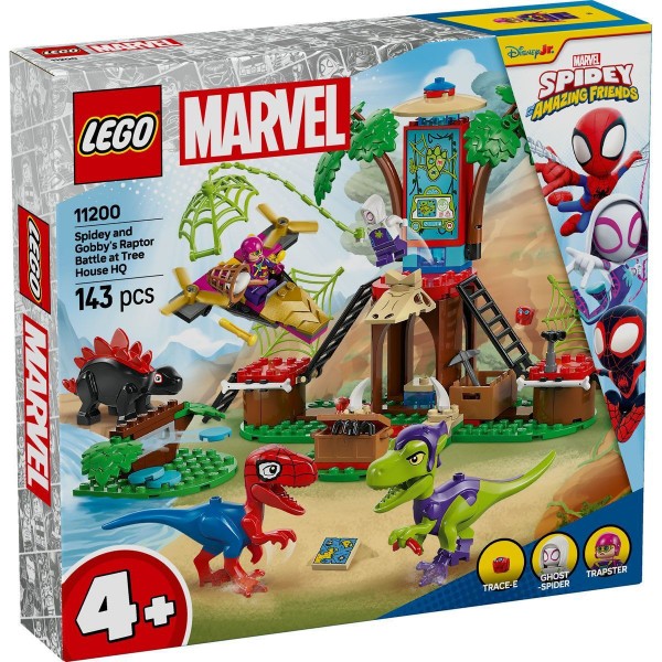 LEGO SPIDEY AND GOBBYS RAPTOR BATTLE AT TREE