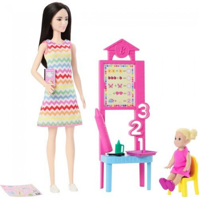 BARBIE ΚΟΥΚΛΑ: YOU CAN BE ANYTHING - TEACHER DOLL WITH BLACK HAIR JCR77 BARBIE ΚΟΥΚΛΑ: YOU CAN BE ANYTHING - TEACHER DOLL WITH BLACK HAIR JCR77