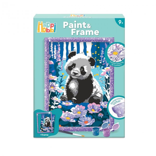 HAPPIHOBBI PAINT AND FRAME DREAMY PANDA HAPPIHOBBI PAINT AND FRAME DREAMY PANDA