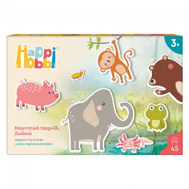 HAPPI HOBBI ΖΩΑΚΙΑ 45 ΧΑΡΤΙΝΟΙ ΜΑΓΝΗΤΕΣ HAPPI HOBBI ΖΩΑΚΙΑ 45 ΧΑΡΤΙΝΟΙ ΜΑΓΝΗΤΕΣ
