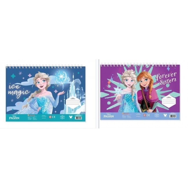 ΜΠΛΟΚ ΖΩΓΡΑΦΙΚΗΣ 40Φ FROZEN 23*33εκ  ΑΥΤΟΚΟΛΛΗΤΑ  ΣΤΕΝΣΙΛ  2σελ ΧΡΩΜΑΤΙΣΜΟΥ - DIAKAKIS 564985