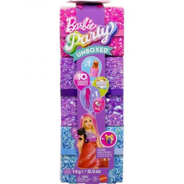 BARBIE ΠΑΡΤΙ ΕΚΠΛΗΞΗ UNBOXED GLAM PARTY ΞΑΝΘΙΑ (JFY68 )