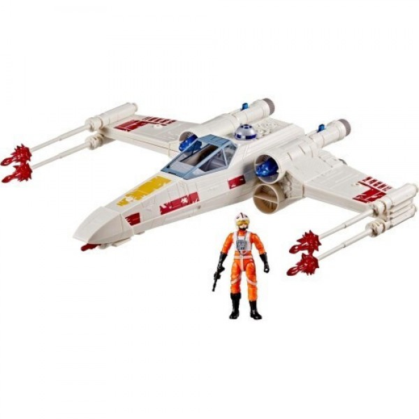 STAR WARS EPIC WORLD OF ACTION LUKE SKYWALKERS FORCE STRIKE X-WING (G0768)