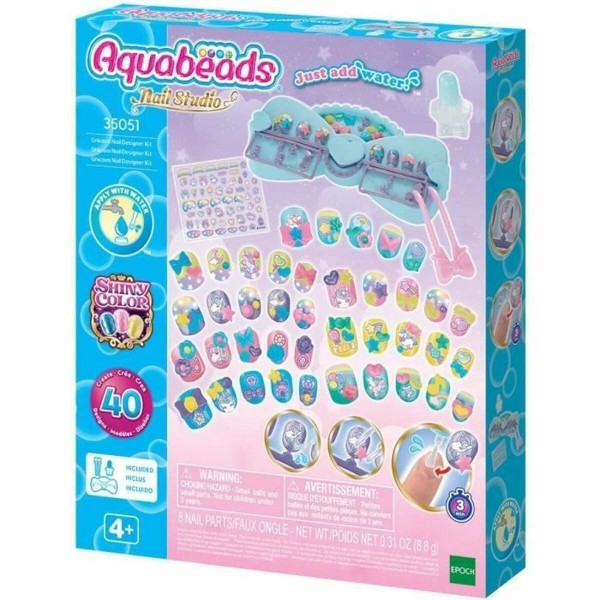 AQUABEADS NAIL STUDIO ΚΙΤ ΔΗΜΙΟΥΡΓΙΑΣ ΝΥΧΙΩΝ UNICORN