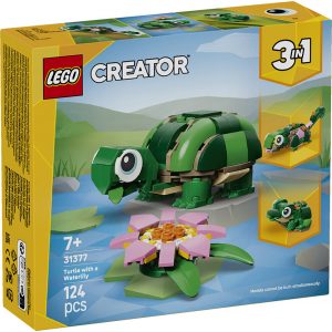 LEGO CREATOR TURTLE WITH A WATER LILY FLOWER 31377