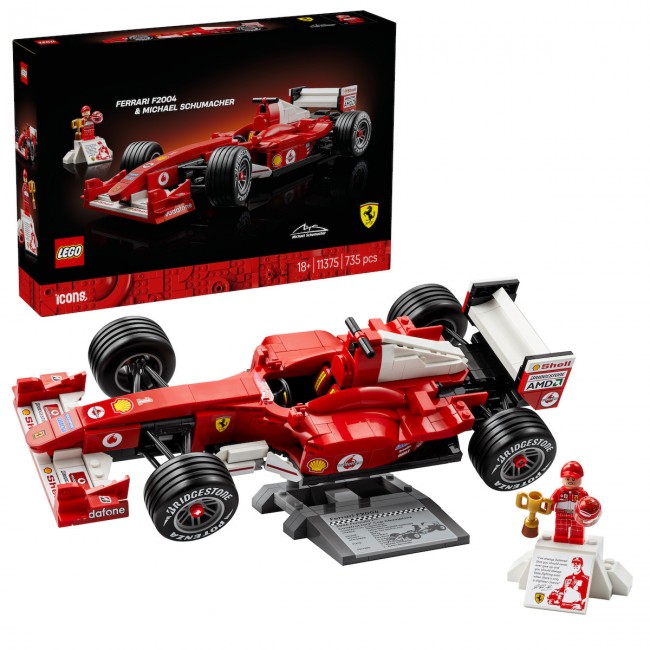 LEGO ICONS FERRARI F2001 & MICHAEL SCHUMACHER (11375)