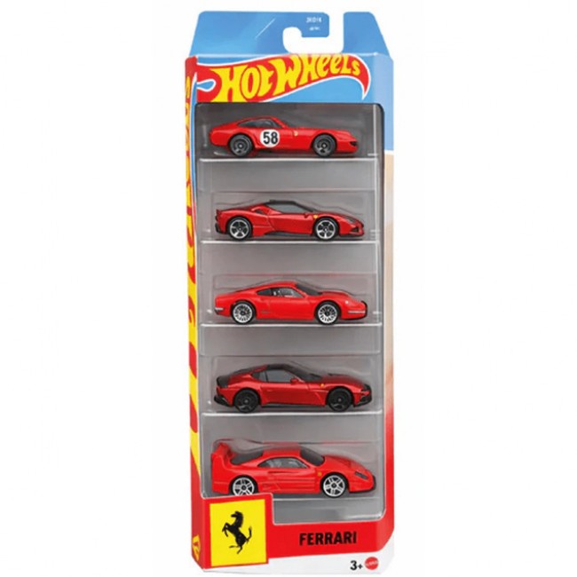 HOT WHEELS ΑΥΤΟΚΙΝΗΤΑΚΙΑ ΣΕΤ ΤΩΝ 5 FERRARI HOT WHEELS ΑΥΤΟΚΙΝΗΤΑΚΙΑ ΣΕΤ ΤΩΝ 5 FERRARI