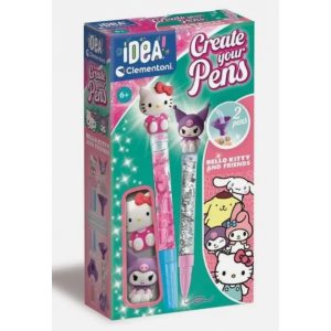 CLEMENTONI ΜΑΘΑΙΝΩ ΚΑΙ ΔΗΜΙΟΥΡΓΩ ΣΕΤ CREATE YOUR PENS 2 ΤΕΜ HELLO KITTY AND KUROMI