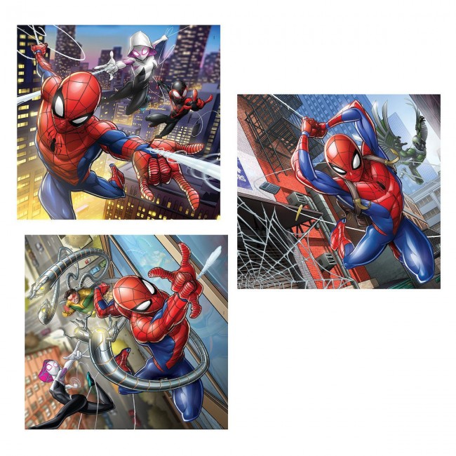 CLEMENTONI PUZZLE 3X48 SPIDER MAN CLEMENTONI PUZZLE 3X48 SPIDER MAN