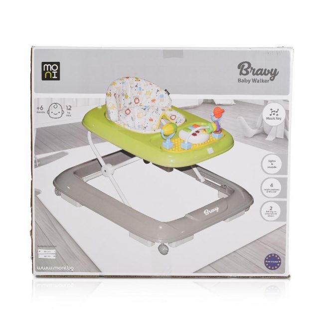 ΠΕΡΠΑΤΟΥΡΑ BABY WALKER BRAVY ΓΚΡΙ MONI ΠΕΡΠΑΤΟΥΡΑ BABY WALKER BRAVY ΓΚΡΙ MONI