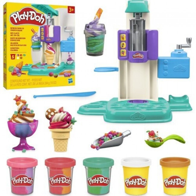 PLAY-DOH RAINBOW SWIRL ICE CREAM PLAYSET PLAY-DOH RAINBOW SWIRL ICE CREAM PLAYSET