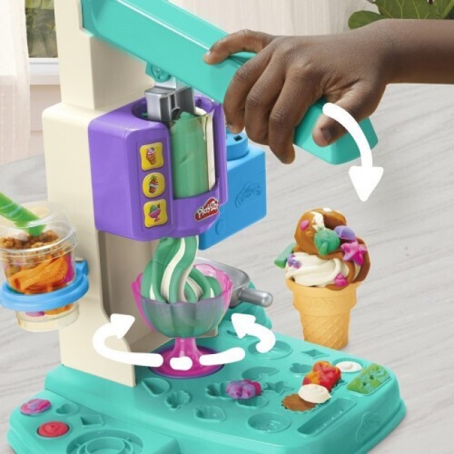 PLAY-DOH RAINBOW SWIRL ICE CREAM PLAYSET PLAY-DOH RAINBOW SWIRL ICE CREAM PLAYSET